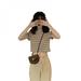 Women's Long Sleeve T-shirts O Neck Striped Short Sleeve Korean Style Sweet Ladies Summer Tee Shirt
