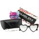 Emblem Eyewear - Oversize Cat Eye Heart Shape Mirrored Lens Sunglasses w/ CASE