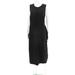 Bitte Kai Rand Womens Ribbed Back Button Down Dress Black Wool Blend Size Medium