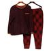 Cuddl Duds Women's Petite PL Fleecewear Jogger Pajama Set Purple A381826