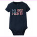 Carterâ€™s Baby Boysâ€™ My First Fourth Bodysuit, Navy, Size 6 Months