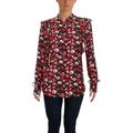 Lauren Ralph Lauren Womens Ruffled Floral Button-Down Top