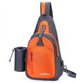 AmHoo Sling Backpack Chest Shoudler Crossbody Bag Waterproof Hiking Daypack Large Orange