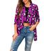 Women's Casual Leopard Printed Kimono Tops Long Sleeve Drape Front Open Jacket Shawl Cardigan Coat