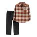 Child of Mine by Carter's Baby Boy & Toddler Boy Long-Sleeve Button-Up Shirt & Pant Outfit Set, 2-Piece (12M-5T)