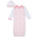 Just BornÂ® Organic Baby Girl Gown & Cap Set, 2-Piece