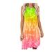 ZIYIXIN Women's Summer Sleeveless Colorful Print Beachwear Dress Short Mini Dress Casual Dress