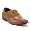 Men's 20617 Cap Toe Derby Oxfords Lace Up Casual Dress Shoes, Brown, 10