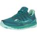 Saucony Women's Xodus ISO 3 Running Shoes, Green/Aqua, 7 B(M) US