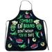 Zombies Eat Brains Don't Worry You're Safe Funny Halloween Brains Cooking Graphic Kitchen Smock