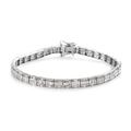 Shop LC Diamond 925 Sterling Silver Baguette White Tennis Bracelet Platinum Plated Jewelry For Women Ct 3.9