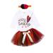 Calsunbaby Newborn Baby Girls Long Sleeve Tops Romper Tutu Skirt Halloween Suits