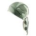 Beanie Skull Cap Quick Dry Adjustable Stretch Head Scarf Wrap Bandana Men Women (Green)