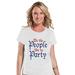 Custom Party Shop Women's We The People Like to Party 4th of July White T-Shirt 2XL