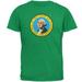 Born and Raised Washington State Flag Mens T Shirt Irish Green LG