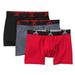 ADIDAS MEN'S X3 PACK - 20G RED BLACK XLARGE - UNDERWEAR BOXER BRIEF 5 "