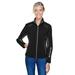 Ladies' Pursuit Three-Layer Light Bonded Hybrid Soft Shell Jacket with Laser Perforation - BLACK - S