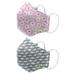 Green Sprouts Kids 2 Pack Reusable Face Mask and Storage Bag Pink Grey