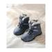 Boys Waterproof Snow Boots Faux Fur Lining Warm Shoes Winter Snow Shoes for Kids(Little Kid/Big Kid)