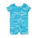 Burt's Bees Baby Boy Shark Romper Jumpsuit, Organic Cotton