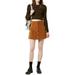 Sweetsmile Retro Women Girl High Waist Corduroy A-line High Waist Skirt Dress Button Front Casual Mini Skirt