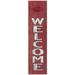 Arkansas Razorbacks 12'' x 48'' Welcome Outdoor Leaner