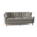 Fairfield Chair Jean-Michel 76" Square Arm Sofa w/ Reversible Cushions, Polyester in Gray | 34 H x 76 W x 36 D in | Wayfair