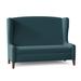 Fairfield Chair Brinkley 58.5" Armless Settee w/ Reversible Cushions in Green/Brown | 44.5 H x 58.5 W x 31 D in | Wayfair 5747-40_8789 91_Walnut