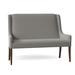 Fairfield Chair Dora 55.5" Recessed Arm Settee Polyester in Gray/Brown | 44 H x 55.5 W x 29 D in | Wayfair 6018-40_9953 65_Walnut