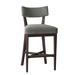 Fairfield Chair Juliet 29.5" Bar Stool Wood/Upholstered in Blue | 40.5 H x 21 W x 22 D in | Wayfair 2009-07_9953 66_Espresso