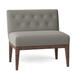 Slipper Chair - Fairfield Chair Granada 32" W Tufted Slipper Chair Polyester/Other Performance Fabrics in Gray | 31 H x 32 W x 24.5 D in | Wayfair