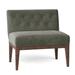 Slipper Chair - Fairfield Chair Granada 32" W Tufted Slipper Chair Polyester in Red/Green/Brown | 31 H x 32 W x 24.5 D in | Wayfair