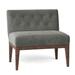Slipper Chair - Fairfield Chair Granada 32" W Tufted Slipper Chair Polyester in Red/Gray | 31 H x 32 W x 24.5 D in | Wayfair