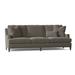 Fairfield Chair Kensington 90" Recessed Arm Sofa w/ Reversible Cushions Polyester/Other Performance Fabrics in Red/Gray/Brown | Wayfair
