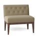 Slipper Chair - Fairfield Chair Granada 32" W Tufted Slipper Chair Polyester/Other Performance Fabrics in Brown | 31 H x 32 W x 24.5 D in | Wayfair