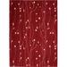 Black 45 x 0.27 in Area Rug - Lark Manor™ Aratrika Floral Red Area Rug | 45 W x 0.27 D in | Wayfair F10A139452744F6CB06D205D7C0C8678