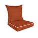 Charlton Home® Wendin Indoor/Outdoor Seat Cushion Polyester in Orange | 4.5 H x 24 W in | Wayfair BD5AF3DC87B845F98E2F664CBE63E680