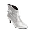 Extra Wide Width Women's The Corrine Bootie by Comfortview in Shimmer Metallic (Size 10 WW)