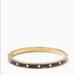 Kate Spade Jewelry | Kate Spade Spot The Spade Enamel Hinged Bracelet | Color: Black/Gold | Size: Os