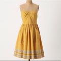 Anthropologie Dresses | Anthropologie Girls From Savoy Dress | Color: Gold/Yellow | Size: 0