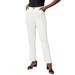 Plus Size Women's True Fit Stretch Denim Straight Leg Jean by Jessica London in White (Size 12) Jeans
