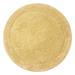 Bloomfield Round Bath Rug Collection by Home Weavers Inc in Yellow (Size 30" ROUND)