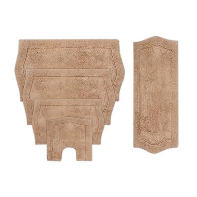 Waterford 5 Piece Set Bath Rug Collection by Home Weavers Inc in Linen