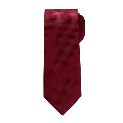 Men's Big & Tall KS Signature Extra Long Classic Textured Tie by KS Signature in Dark Burgundy Necktie