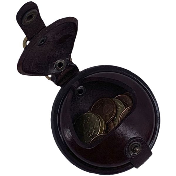 MIKA Schlüsselanhänger mit Münzfach 7 cm braun, 7x7 cm Image