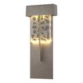 Hubbardton Forge Shard Outdoor Flush Mount Aluminum/Glass/Metal in Gray | 20.9 H x 3.5 D in | Wayfair 302518-LED-78-YP0669