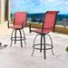 Charlton Home® Harkey Patio Bar Stool in Red | 49.8 H x 23.6 W x 27.6 D in | Wayfair 3435C832A4FC406A943128CE3A94DFFD