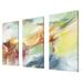 Brayden Studio® Possibilities III - 3 Piece Wrapped Canvas Painting Set Canvas in White | 24 H x 36 W x 0.75 D in | Wayfair
