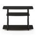 Furinno Turn-N-Tube No Tools 3-Tier TV Stands with Classic Tubes, Espresso/Black