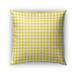Kavka Designs yellow yellow plaid outdoor pillow By Kavka Designs